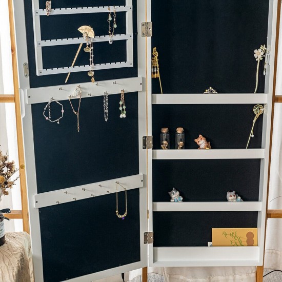  Jewelry Wall Cabinet με καθρέφτη Led με 3 επίπεδα φωτισμού και λειτουργία αφής- 6900171 HOLLYWOOD MIRRORS