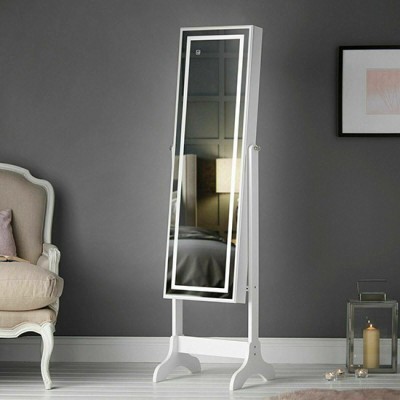  Standing  Jewelry Cabinet με καθρέφτη Led με 3 επίπεδα φωτισμού και λειτουργία αφής - 6900172