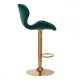 Bar stool velvet QS-B15 Green - 0141187 MAKE UP FURNITURES
