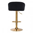 Bar stool velvet Black - 0141188 MAKE UP FURNITURES