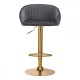 Bar stool velvet Gray - 0141189 MAKE UP FURNITURES