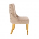 Luxury Chair French Velvet Lion King Light Brown Gold-5470228 KING & QUEEN FURNITURE