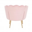 Shell Luxury Beauty Chair Velvet Light Pink Gold-5470251 BEAUTY & LOUNGE CHAIRS