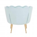 Shell Luxury Beauty Chair Velvet Mint Blue Gold-5470256 BEAUTY & LOUNGE CHAIRS