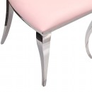 Forbidden Apple Luxury Chair Mirror Stainless Steel Baby Pink - 6920001 MAKE UP FURNITURES