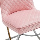 Luxury Chair Modern Style Light Pink - 6920027 MAKE UP FURNITURES