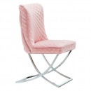 Luxury Chair Modern Style Light Pink - 6920027 MAKE UP FURNITURES