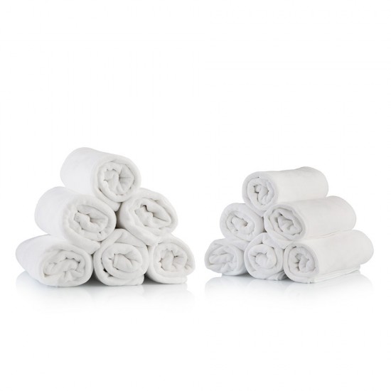 Πετσέτα κομμωτηρίου microfibre λευκή E701B-9510239
