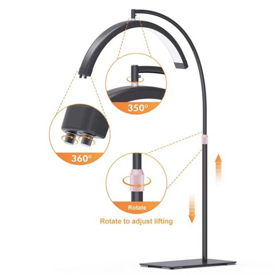 Professional led moon light Pro innovation Patented 27 inch Black-6600068 RING & BEAUTY LIGHTS