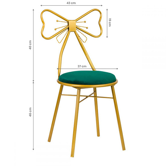 Luxury chair Velvet Ribbon Green - 0138354 ΝΕΕΣ ΑΦΙΞΕΙΣ