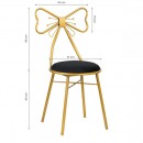 Luxury chair Velvet Ribbon Black - 0138356 ΝΕΕΣ ΑΦΙΞΕΙΣ