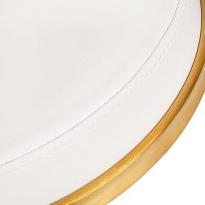 Nordic Style Luxury Stool Golden White - 0140258