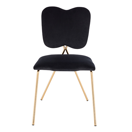 Nordic Style Luxury Beauty Chair Black color - 5400236
