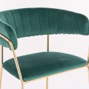 Nordic Style Luxury Beauty Chair Velvet Green color - 5400242