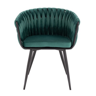 Nordic Style Luxury Beauty Chair Velvet Green color - 5400255