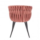 Nordic Style Luxury Beauty Chair Velvet Pink color - 5400257