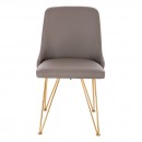 Luxury Chair Stainless Steel Grey Gold-5470107 BEAUTY & LOUNGE CHAIRS