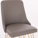 Luxury Chair Stainless Steel Grey Gold-5470107 BEAUTY & LOUNGE CHAIRS