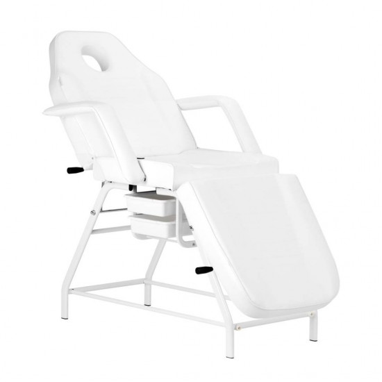 Επαγγελματική καρέκλα αισθητικής  λευκή - 0122423 ΚΑΡΕΚΛΕΣ ΜΕ ΥΔΡΑΥΛΙΚΗ-ΧΕΙΡΟΚΙΝΗΤΗ ΑΝΥΨΩΣΗ