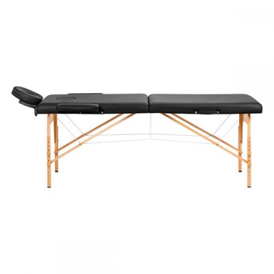 Κρεβάτι Μασάζ 2 Θέσεων ξύλινο XL Size Black - 0144001