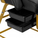 Επαγγελματική καρέκλα αισθητικής Black Gold- 0147250 ΚΑΡΕΚΛΕΣ ΜΕ ΥΔΡΑΥΛΙΚΗ-ΧΕΙΡΟΚΙΝΗΤΗ ΑΝΥΨΩΣΗ