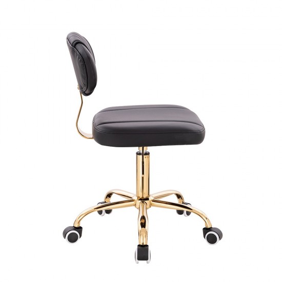 Privilege hair salon stool Black Gold PU-5420198