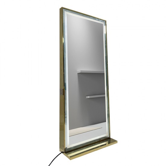 Privilege Full Length Salon Mirror  με led φωτισμό Gold-6991203 ΕΠΙΠΛΑ ΥΠΟΔΟΧΗΣ-RECEPTION-ΚΑΘΡΕΠΤΕΣ