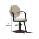 Privilege Barber Chair Cream Black-6991223 ΚΑΡΕΚΛΕΣ ΚΟΜΜΩΤΗΡΙΟΥ 