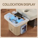 Portable Station for hair and head spa Beige-8680433