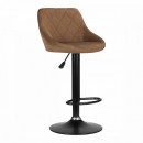 Bar stool velvet HOKER BROWN - 0143507 BAR STOOLS