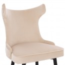Luxury Bar stool Velvet Cream Gold- 5450110 BAR STOOLS