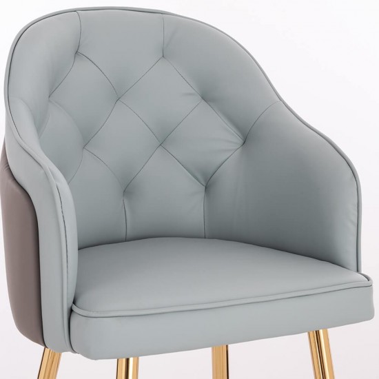 Luxury Bar stool Nappa Grey-5450119 BAR STOOLS