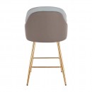 Luxury Bar stool Nappa Grey-5450119 BAR STOOLS