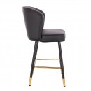 Luxury Bar stool Pu Leather Black-5450125 BAR STOOLS