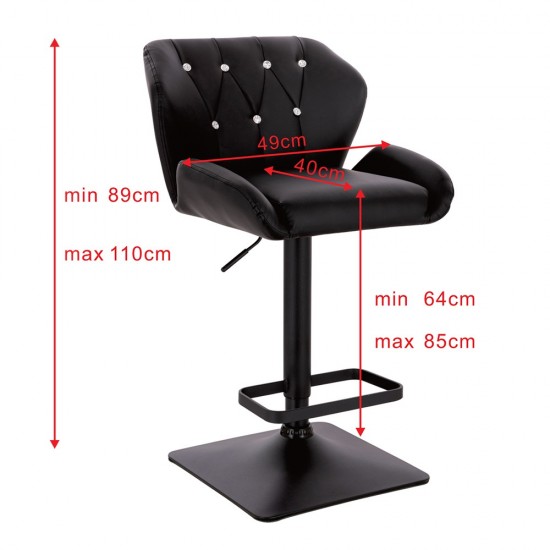Luxury Bar stool Crystal Black -5450135 BAR STOOLS