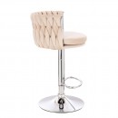 Luxury Bar stool Velvet Beige-5450154