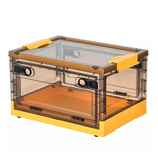 Πτυσσόμενο κουτί αποθήκευσης με πλαϊνά ανοίγματα Extra Large Yellow 68*47*38cm - 6930207 BEAUTY & STORAGE  BOXES