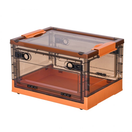 Πτυσσόμενο κουτί αποθήκευσης  με πλαϊνά ανοίγματα Extra Large Orange 68*47*38cm - 6930209 BEAUTY & STORAGE  BOXES