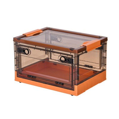 Πτυσσόμενο κουτί αποθήκευσης  με πλαϊνά ανοίγματα Large Orange 60*42,5*33cm - 6930214