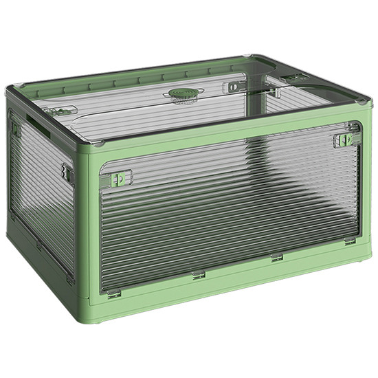 Πτυσσόμενο κουτί αποθήκευσης με πλαϊνά ανοίγματα Extra Large Green 51,5*36*30cm - 6930221 BEAUTY & STORAGE  BOXES