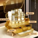 Make up Storage Box Clear Gold-6930302 BEAUTY & STORAGE  BOXES