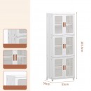 Vanity Storage Station White 53*36*155.5cm 3 layers  -6930328 BEAUTY & STORAGE  BOXES