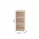 Professional Storage Station 3 Layers Beige 41*34.5*104cm - 6930372 BEAUTY & STORAGE  BOXES