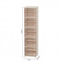 Professional Storage Station 5 Layers Beige 41*34.5*170cm - 6930374 BEAUTY & STORAGE  BOXES