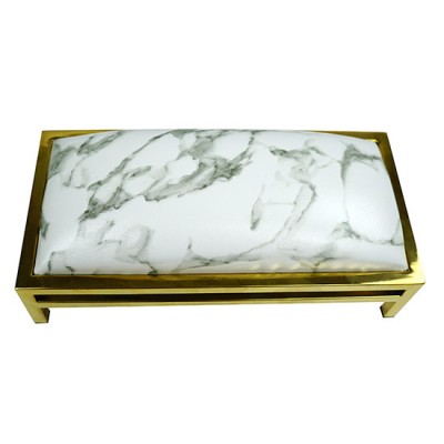 Arm rest manicure leather marble gold - 6990135