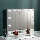 Full Set Vanity Table  & Hollywood Full Mirror με 2 ράφια αποθήκευσης - 6910019 MAKE UP FURNITURES