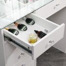 Best seller Vanity Table 120cm Glass Top & Hollywood Full Mirror - 6961013