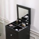 Vanity Station Storage  & Jewelry Organizer Flip Top Glam Μαυρο-6961041 MAKE UP FURNITURES