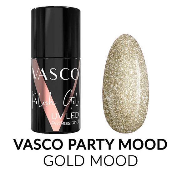 Vasco Party Mood ημιμόνιμο βερνίκι Gold 7ml - 8117243 VASCO GEL POLISH ΠΛΗΡΕΣ ΧΡΩΜΑΤΟΛΟΓΙΟ