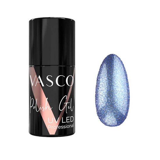 Vasco ημιμόνιμο βερνίκι UV LED Professional Night Glow 15 Silver-Blue 7ml - 8117364 VASCO GEL POLISH ΠΛΗΡΕΣ ΧΡΩΜΑΤΟΛΟΓΙΟ
